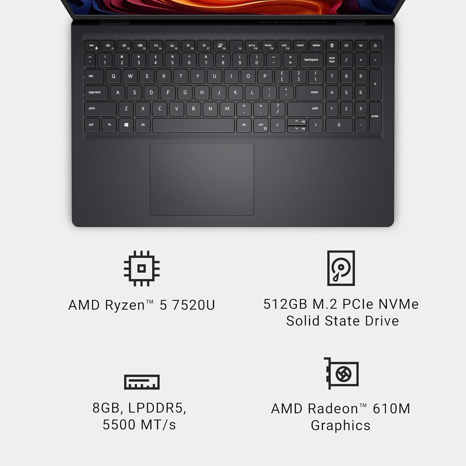 Laptop Dell 15 DC15255 15.6