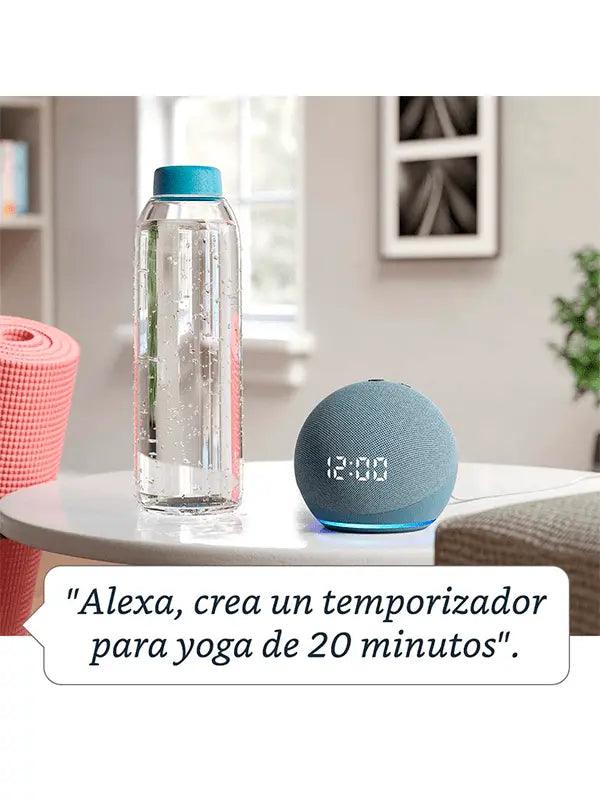 Asistente Inteligente Alexa Echo Dot 4 Con Reloj-Parlante-Innovacell