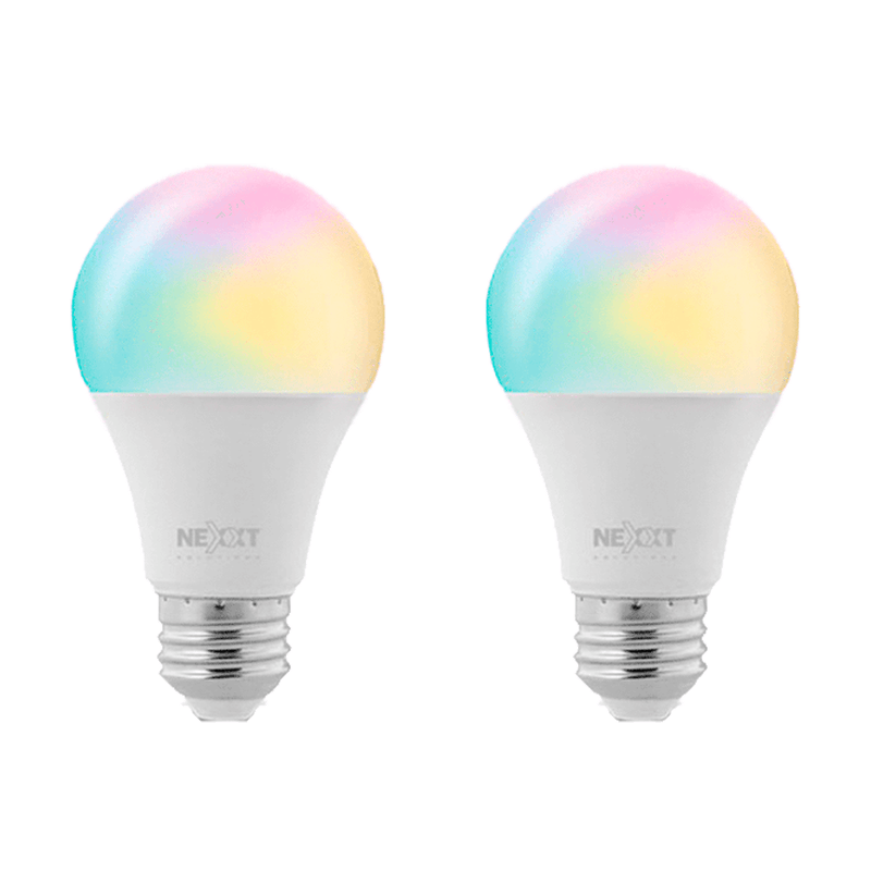 Bombilla Multicolor LED inteligente Nexxt NHB-C110 Pack 2 unds Nexxt - Innovacell